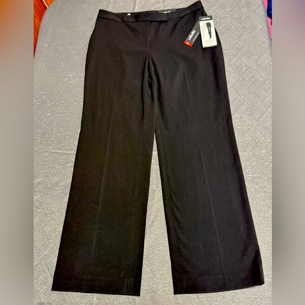 Rafaella Black Classic 2 Way Stretch Women's Pants. NWT